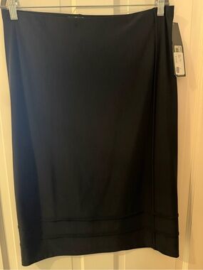NWT Sympli Metric Skirt Sz 14 Black Layered Hem